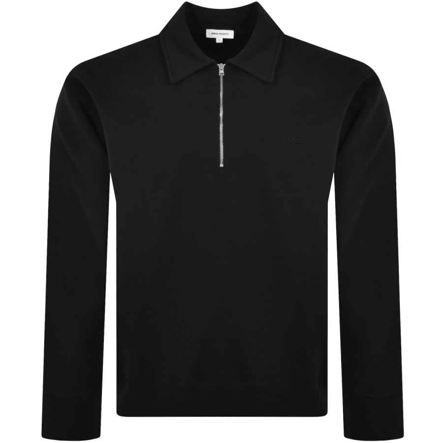 Norse Projects Ketel Half Zip Sweatshirt Black